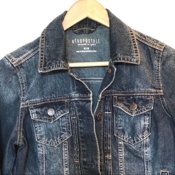 Aeropostale Jean Jacket Medium Blue Size Medium - Picture 5 of 9